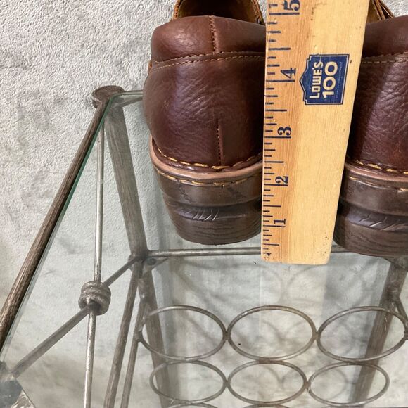 BOC Burnett Leather Clog shoe Women's Size 9 Brown Slip On - Picture 5 of 11